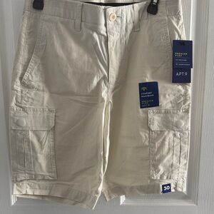 Apt. 9 Men’s Beige Cargo Shorts with Comfort Waistband